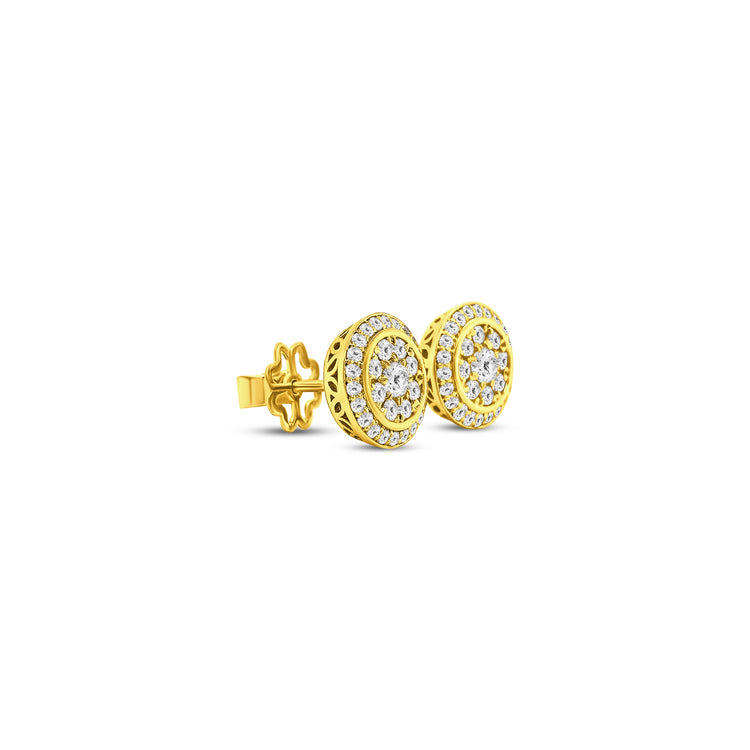 Round Brilliant Cut Diamond Earrings