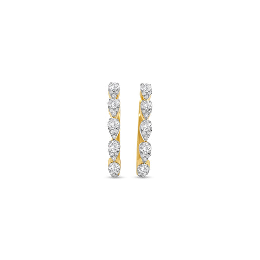 Round Brilliant Cut Diamond Earrings