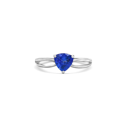 Solitaire Trillion Tanzanite Ring