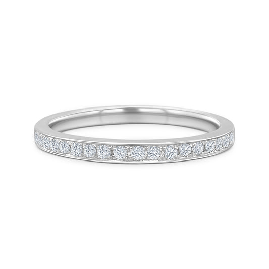 Round Brilliant Diamond Wedding Band