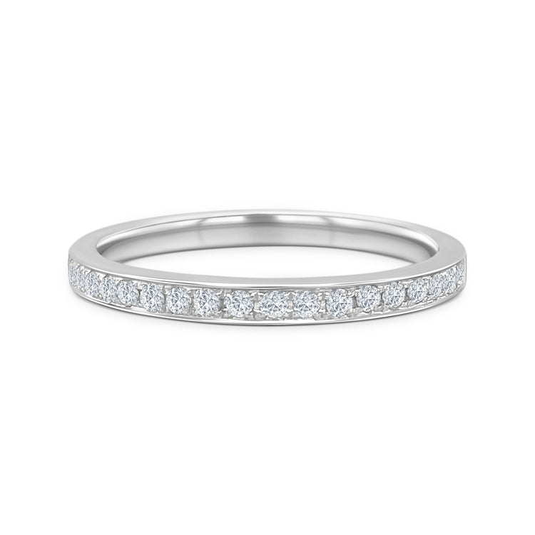 Round Brilliant Diamond Wedding Band
