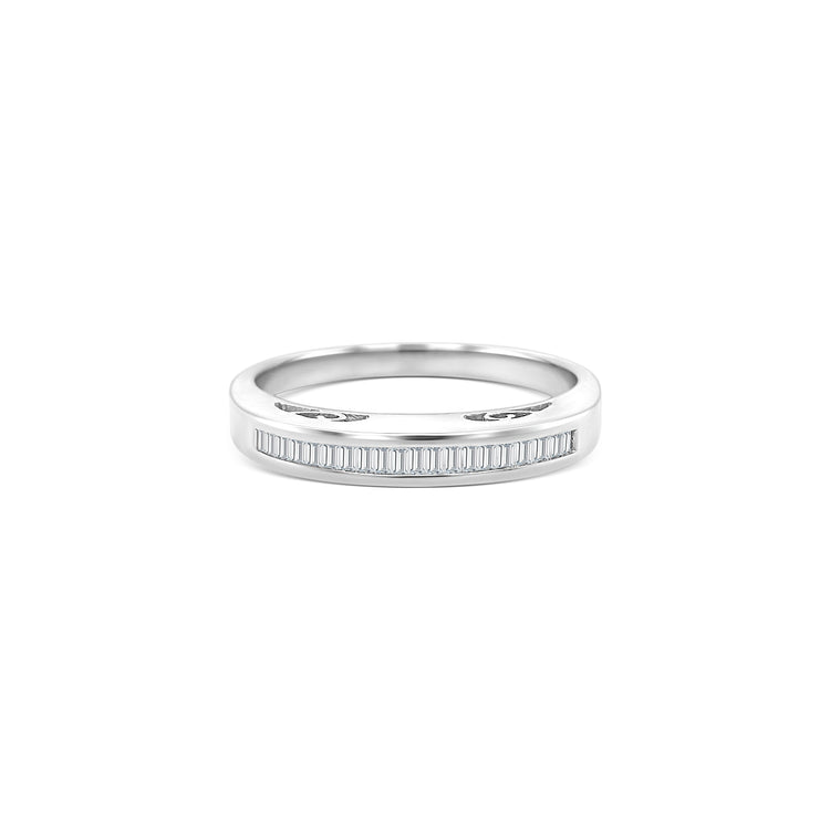 Baguette Cut Channel Set Diamond Ring