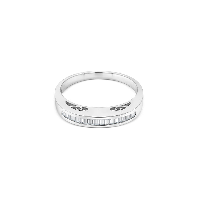 Baguette Cut Channel Set Diamond Ring