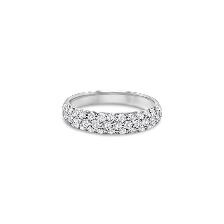 Round Brilliant Half Eternity Diamond Ring