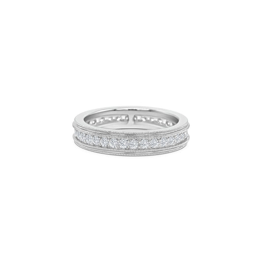 Round Brilliant Diamond Wedding Band