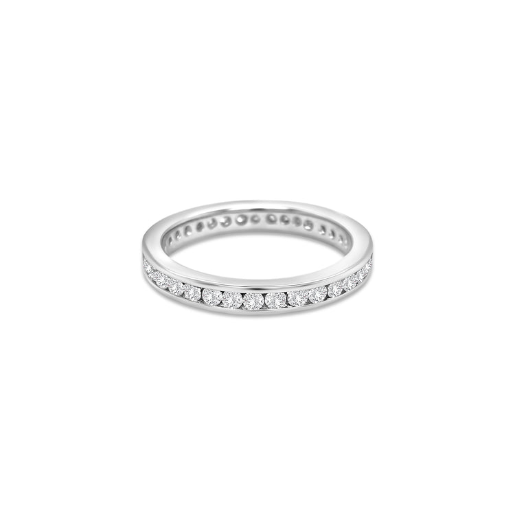 Round Brilliant Half Eternity Diamond Ring