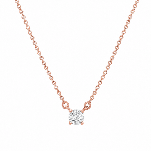 Round Brilliant Solitaire Diamond Pendant