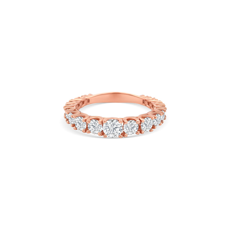 Round Brilliant Diamond Graduated Eternity Ring