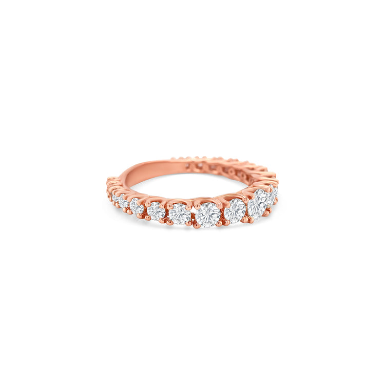 Round Brilliant Diamond Graduated Eternity Ring