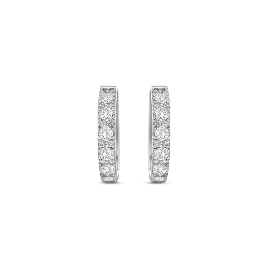 Round brilliant diamond huggy earrings, diamond huggie hoop earrings, elegant diamond huggy earrings, classic round brilliant cut earrings, fine jewelry diamond huggies, luxury diamond earrings for women, timeless diamond hoop earrings, everyday diamond huggy hoops, designer round brilliant earrings, white gold diamond huggie earrings.