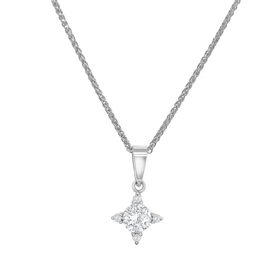 Round Brilliant Solitaire Diamond Pendant