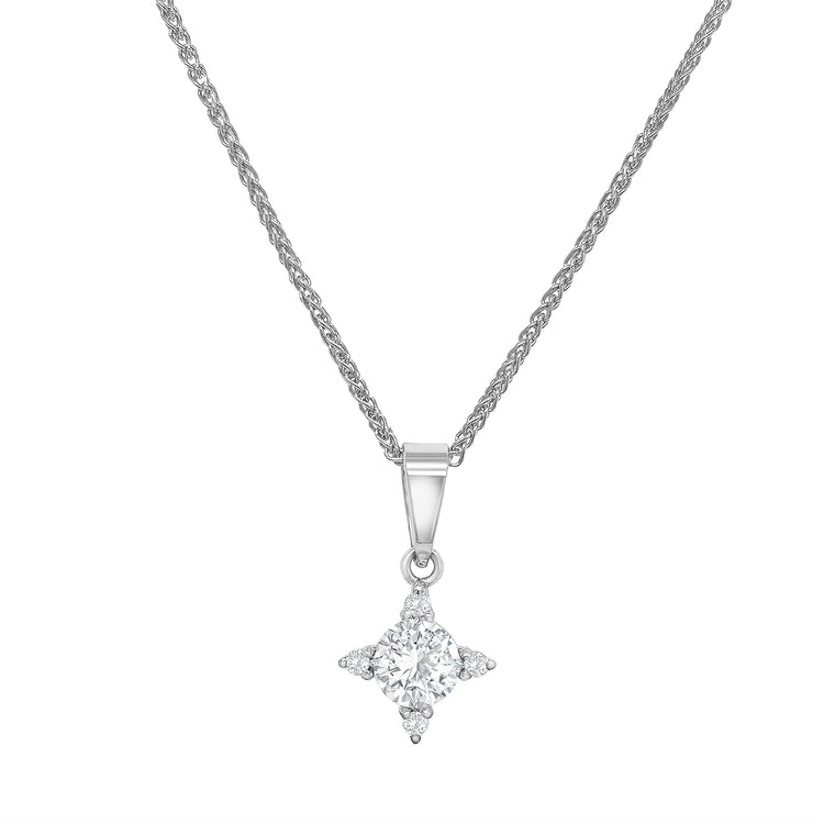 Round Brilliant Solitaire Diamond Pendant