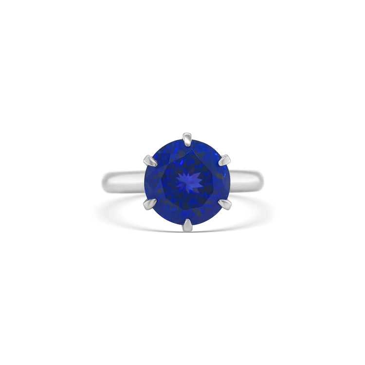 Round Cut Tanzanite Ring