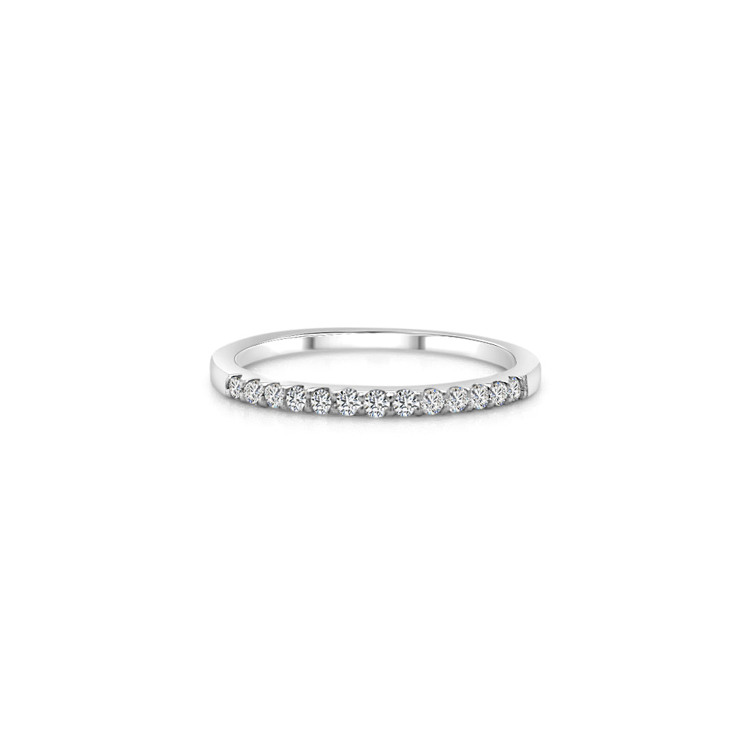 Round Brilliant Half Eternity Diamond Ring