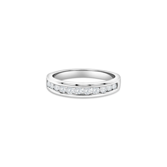 Round Brilliant Channel Set Diamond Ring