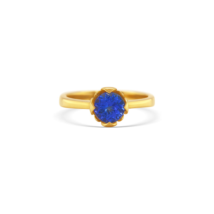 Round Cut Tanzanite Ring
