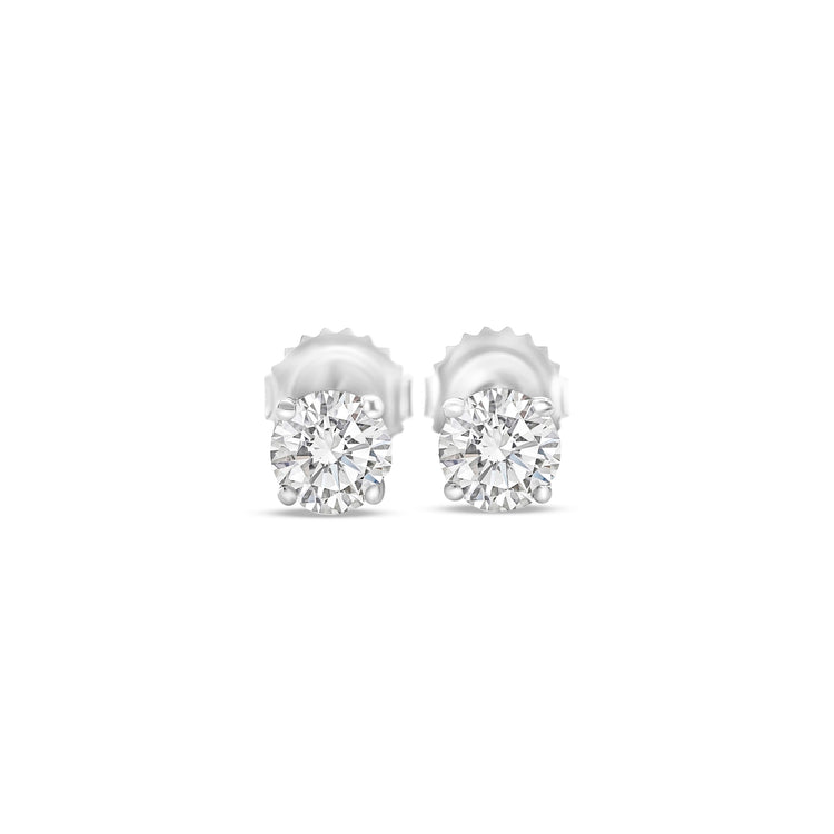 Round Brilliant Cut Diamond Earrings