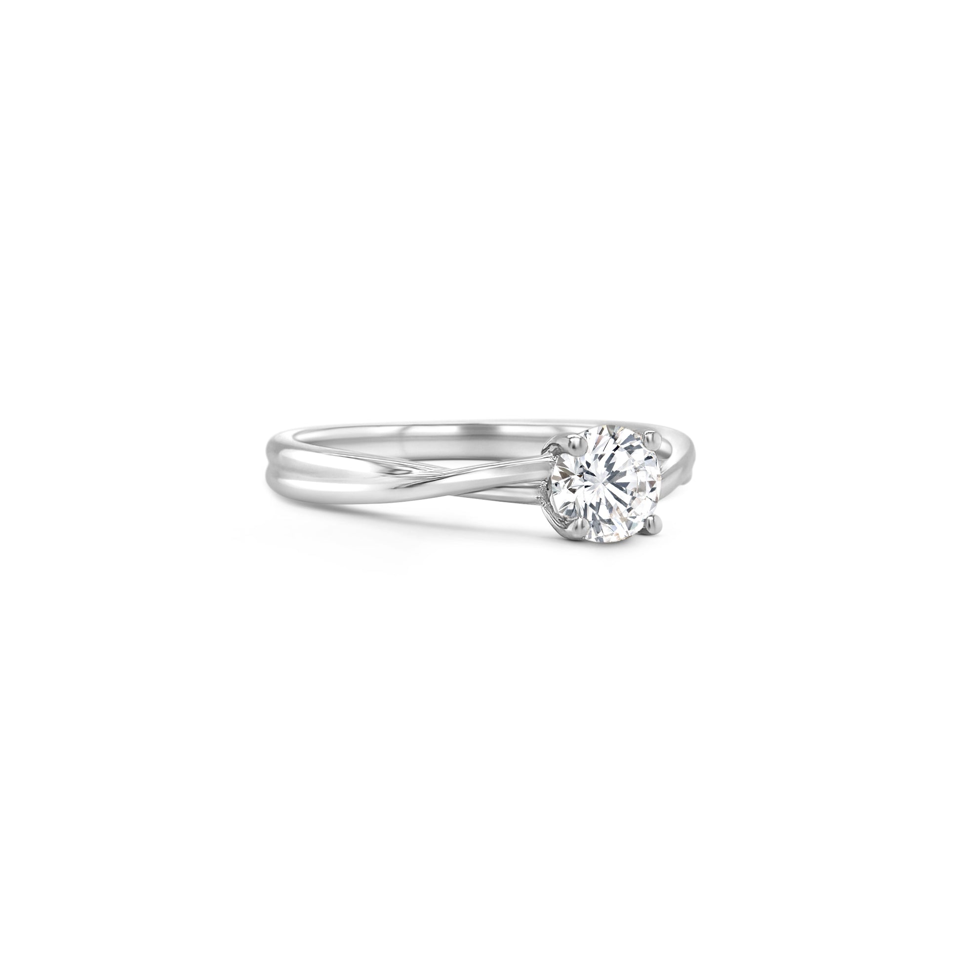 Solitaire round brilliant diamond ring, Classic solitaire engagement ring with round brilliant cut, Elegant round brilliant cut diamond solitaire in white gold, Timeless round diamond solitaire ring setting, Minimalist solitaire ring featuring round brilliant diamond, Round brilliant solitaire engagement ring in prong setting, Dainty round diamond solitaire ring for engagement or special occasions