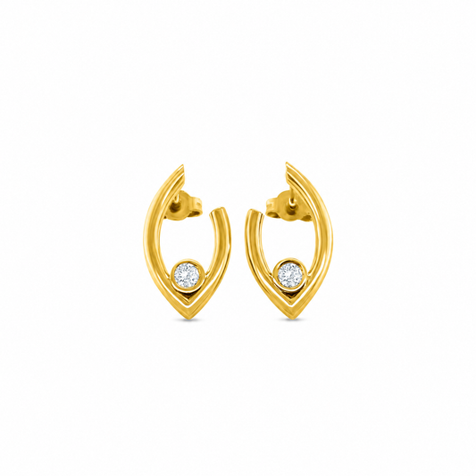 Round Brilliant Cut Diamond Earrings