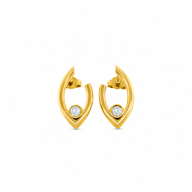 Round Brilliant Cut Diamond Earrings