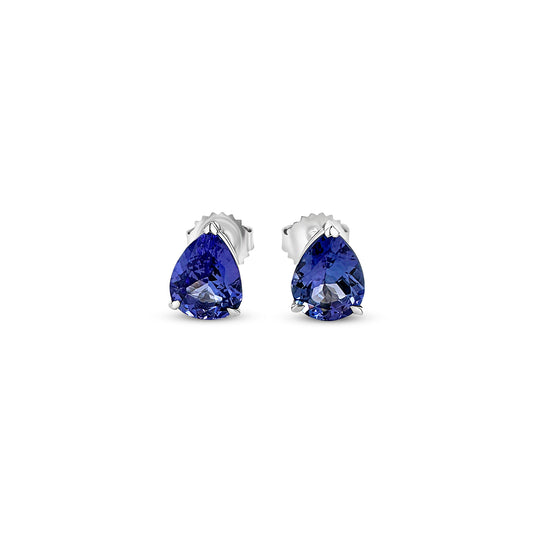 Pear Shape Tanzanite Stud Earrings