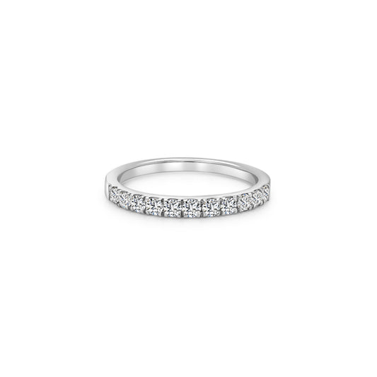 Round Brilliant Half Eternity Diamond Ring