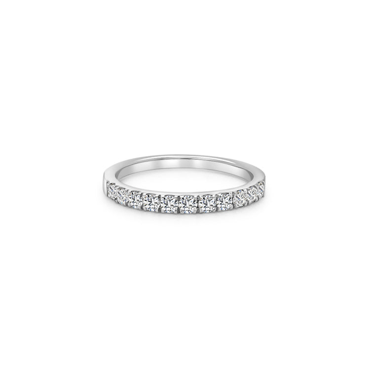 Round Brilliant Half Eternity Diamond Ring