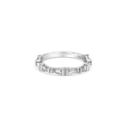 Kite Shape Half Eternity Diamond Ring