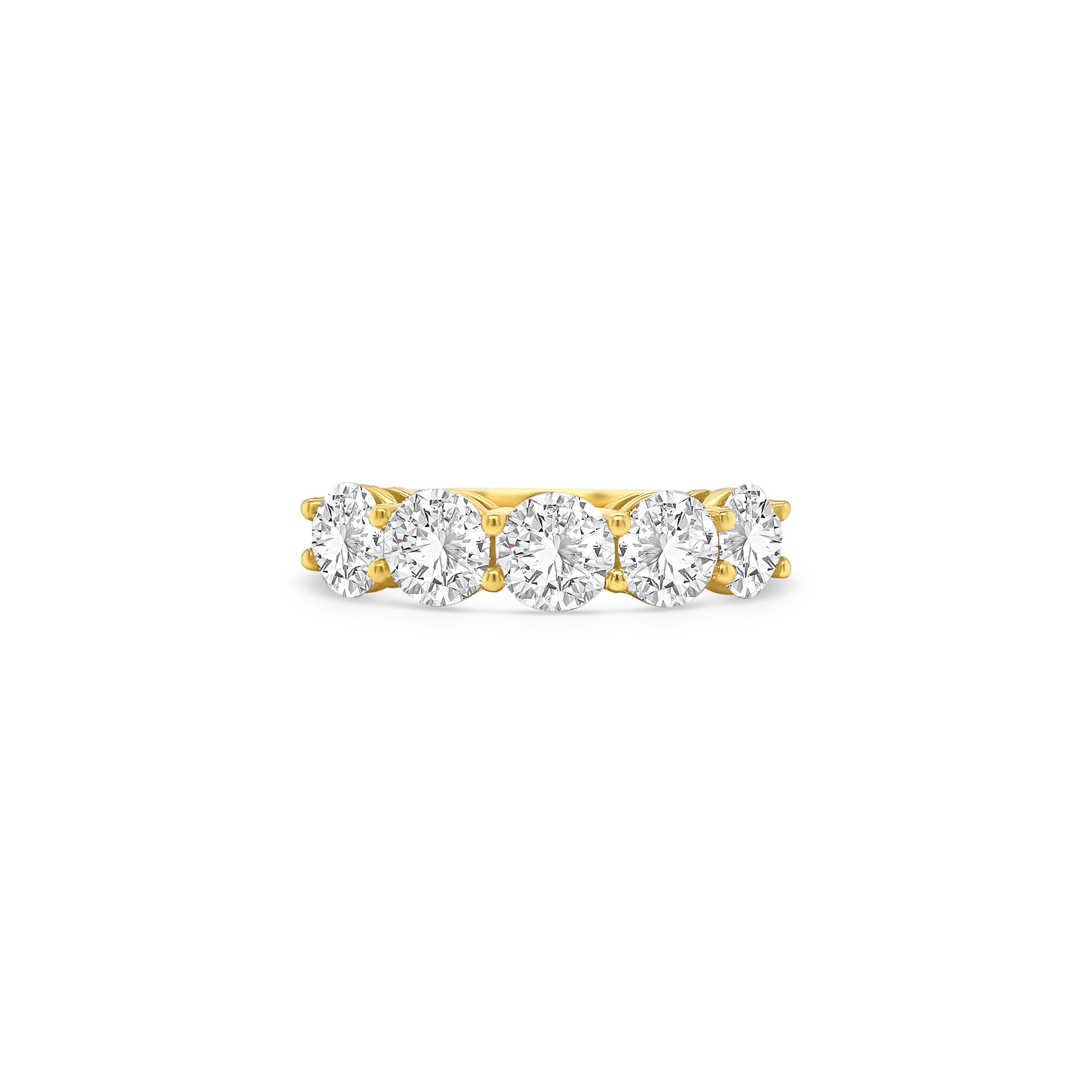 Round Brilliant Cut Half Eternity Diamond Ring