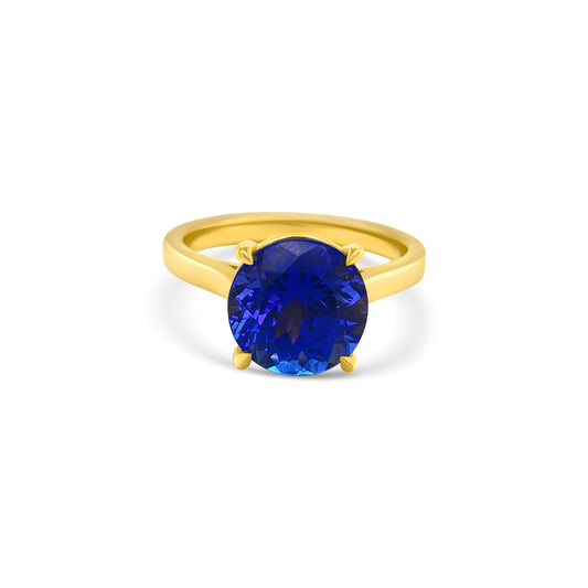 Round Solitaire Tanzanite Ring