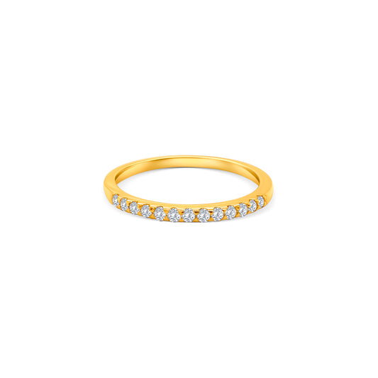 Round Brilliant Half Eternity Diamond Ring