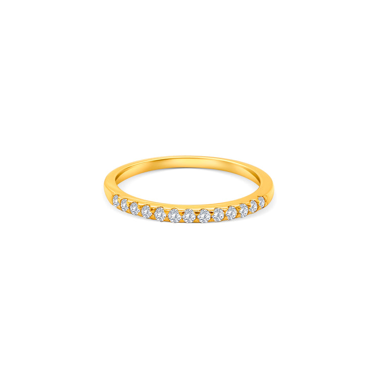 Round Brilliant Half Eternity Diamond Ring