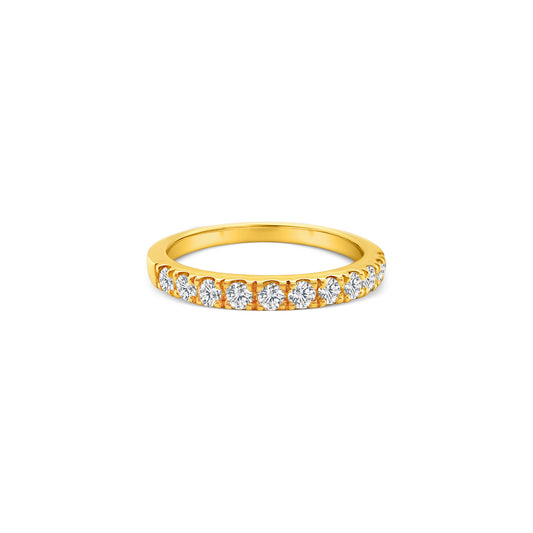 Round Brilliant Half Eternity Diamond Ring