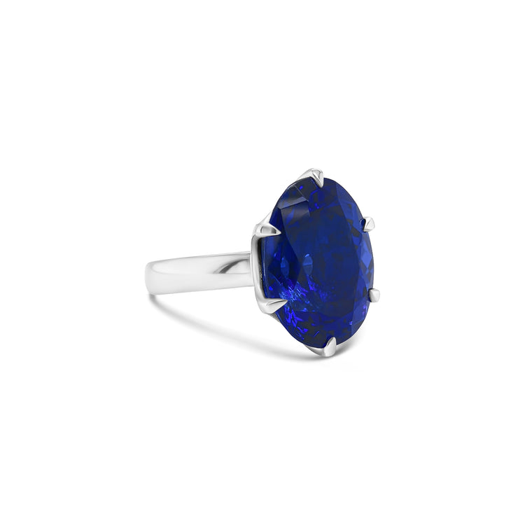 Oval Solitaire Tanzanite Ring