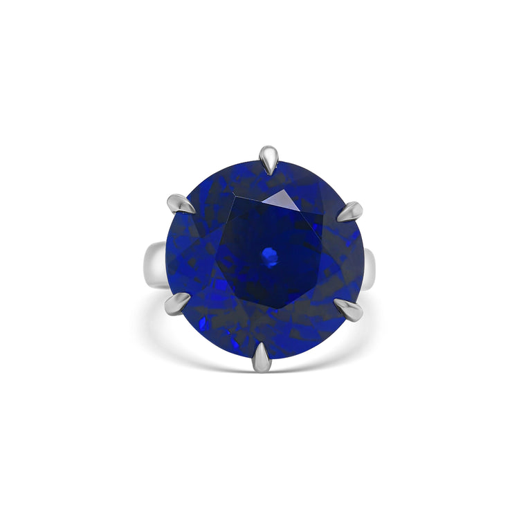 Round Cut Solitaire Tanzanite Ring