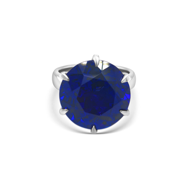 Round Cut Solitaire Tanzanite Ring