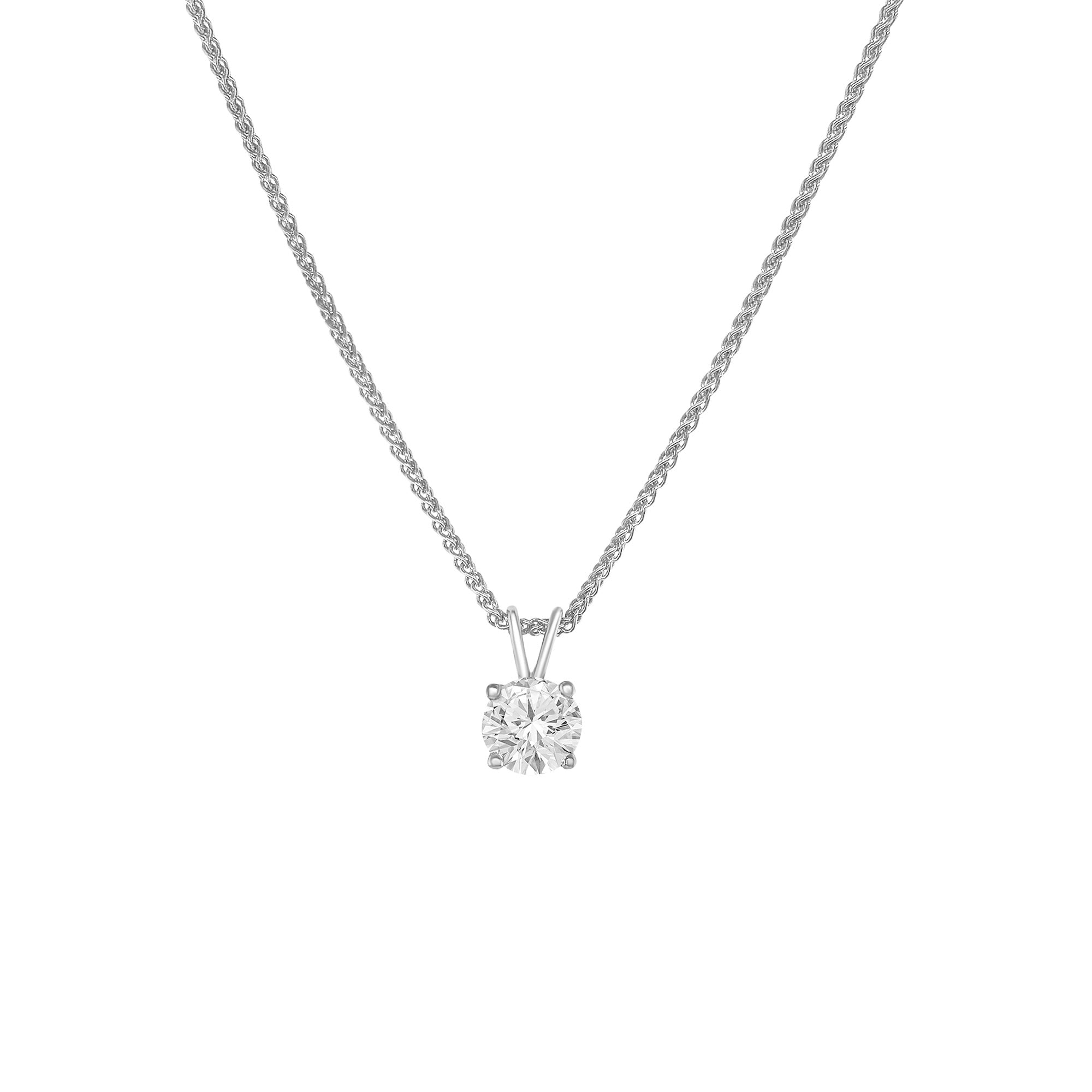 Round Brilliant Solitaire Diamond Pendant