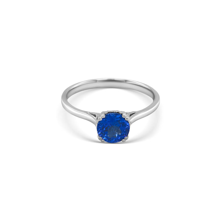 Round Tanzanite Solitaire Ring