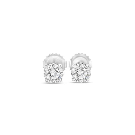 Round Brilliant Cut Diamond Stud Earrings