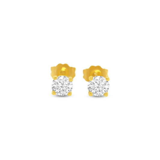 Round Brilliant Cut Diamond Stud Earrings