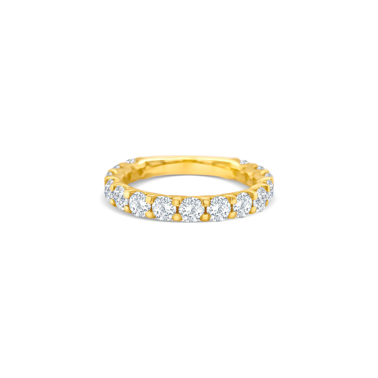 Round Brilliant Cut Half Eternity Diamond Ring