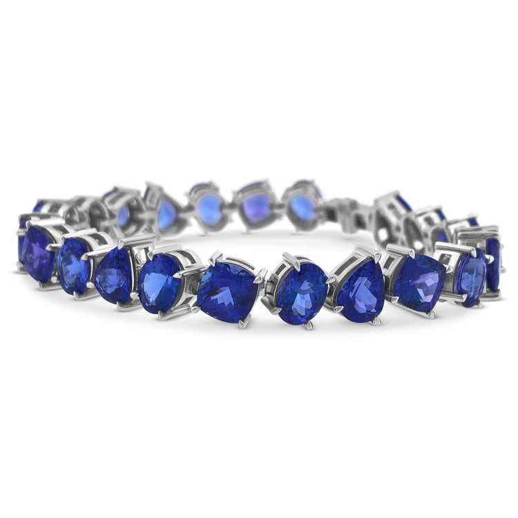 Multi Shape Tanzanite Bracelet