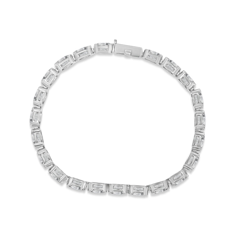 Oval Cut Diamond Tennis Bracelet