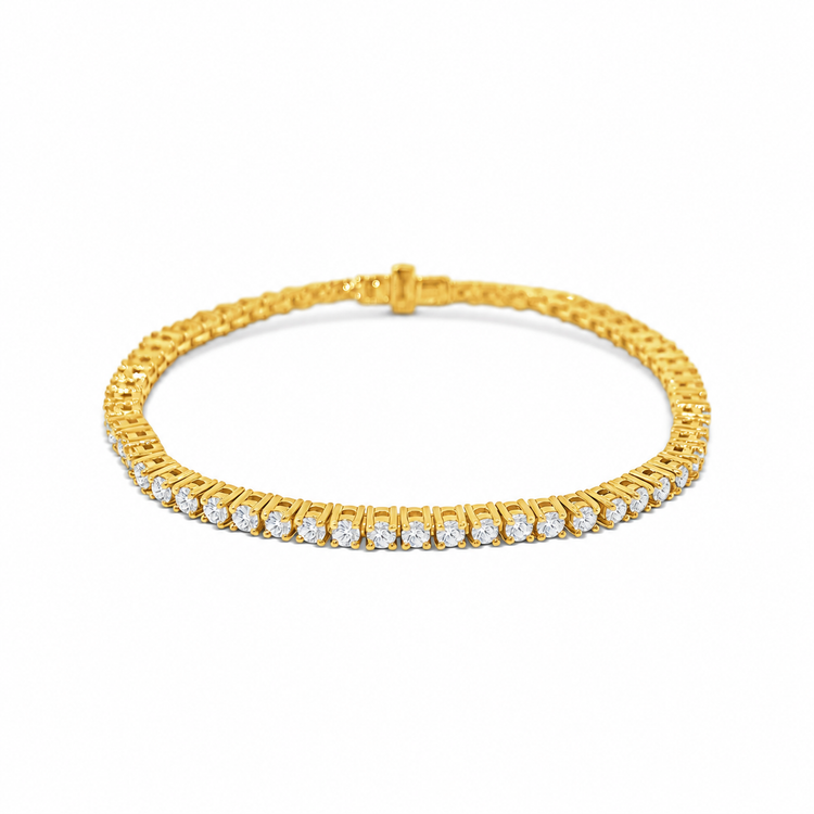 Round Brilliant Diamond Tennis Bracelet