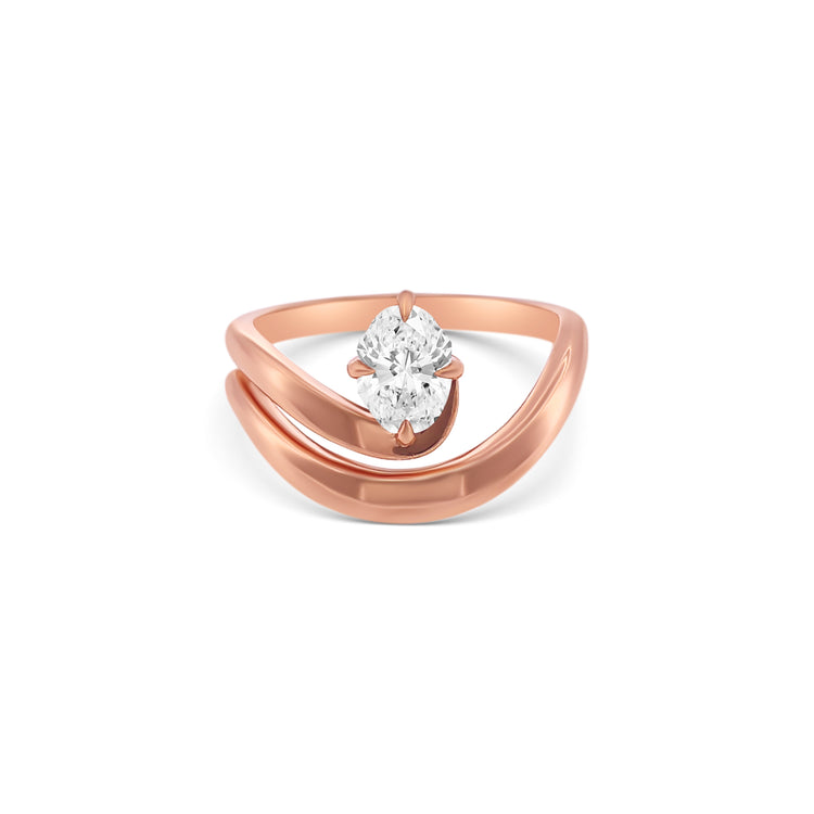 Oval Cut Diamond Solitaire Ring