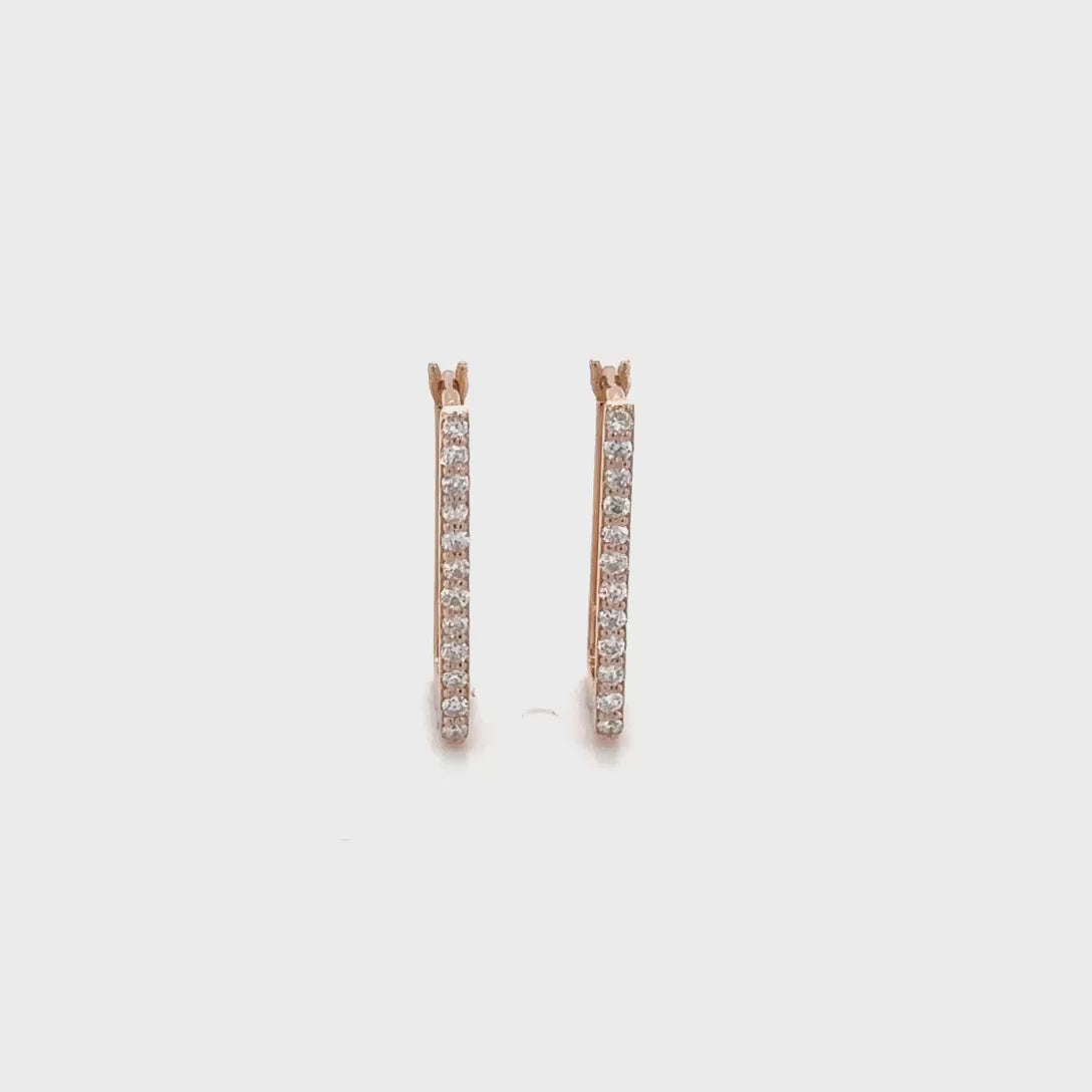"Rectangular-shaped, Diamond, Hoop Earrings, Elegant, Jewelry, Sparkling, Fashion, Accessories, Luxury, Statement Piece"