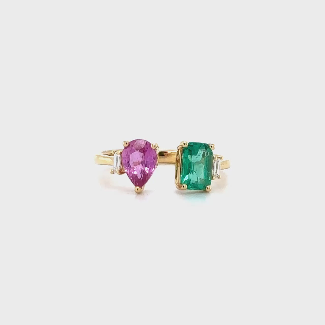 Emerald ring, Tourmaline ring, Diamond ring, Emerald and Tourmaline ring, Emerald and Diamond ring, Tourmaline and Diamond ring, Emerald, Tourmaline, and Diamond ring.
