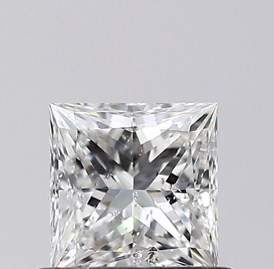 0.59-Carat Princess Shape Natural Diamond
