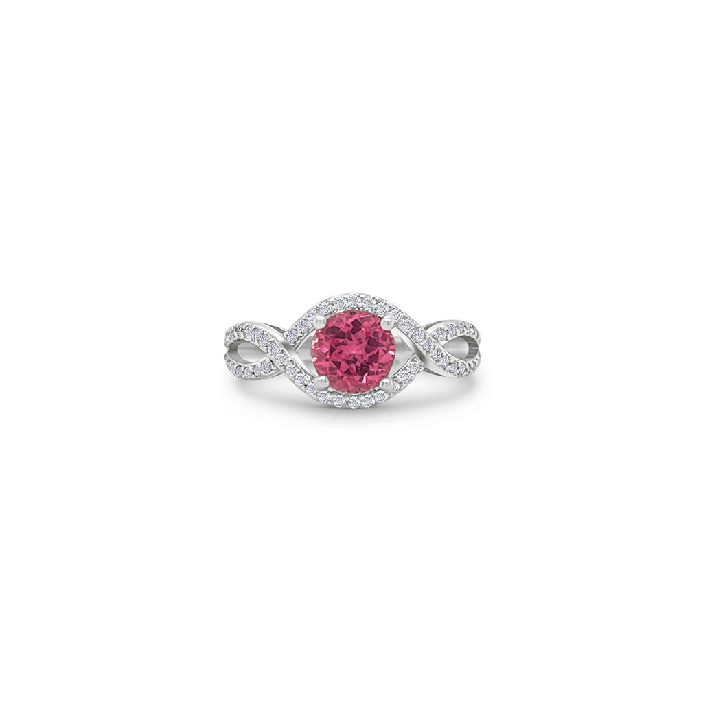 : Spinal Infinity & Diamond Ring, 1.30ct Ring, Exquisite Jewelry Collection, Elegant Design, Captivating Spinal Gemstone, Dazzling Diamonds, Infinity-Inspired, Timeless Masterpiece.  Please note that 