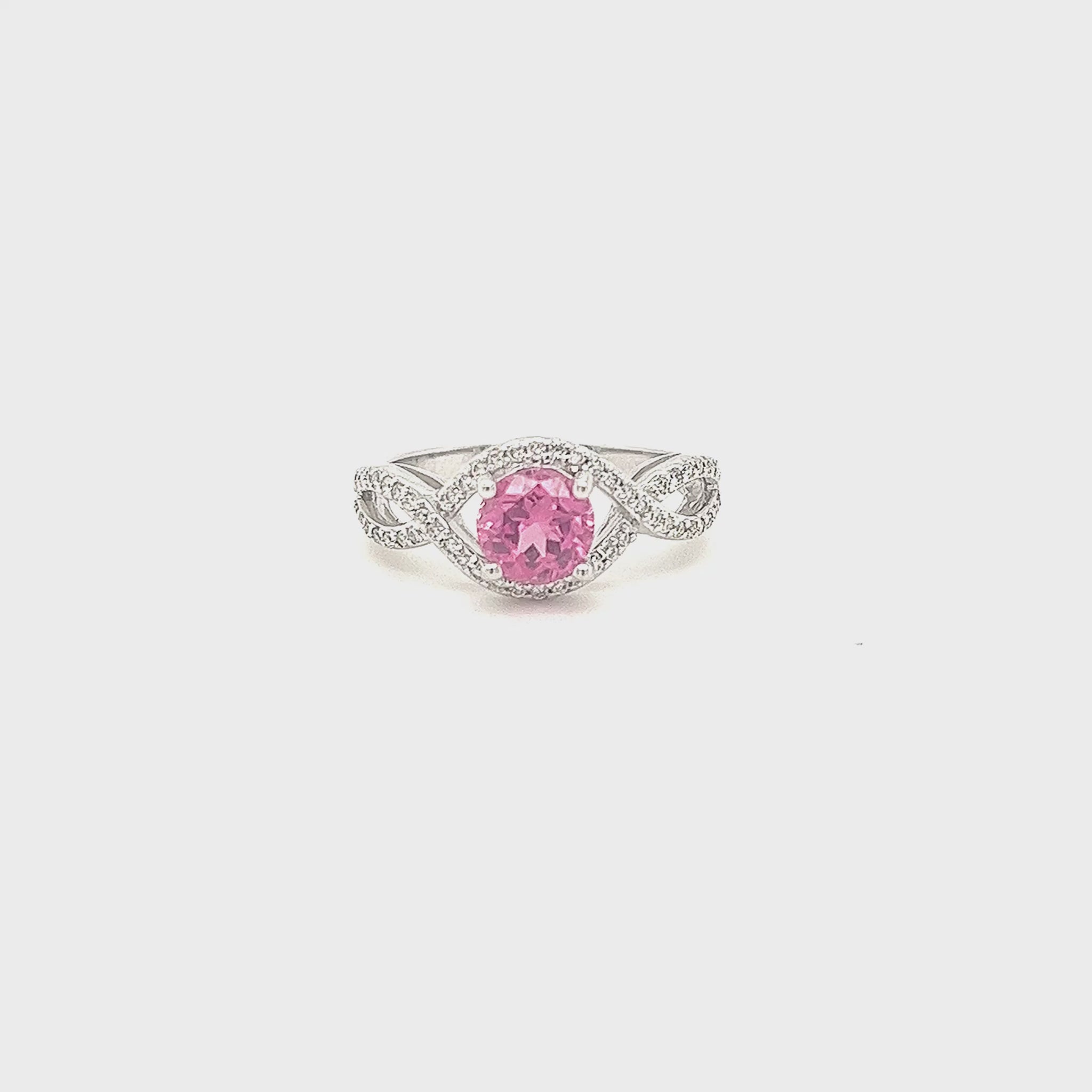 : Spinal Infinity & Diamond Ring, 1.30ct Ring, Exquisite Jewelry Collection, Elegant Design, Captivating Spinal Gemstone, Dazzling Diamonds, Infinity-Inspired, Timeless Masterpiece.  Please note that 